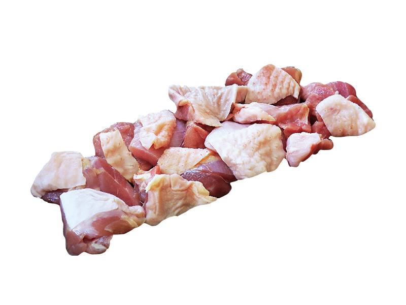 去骨雞腿肉切塊(去腳踝)